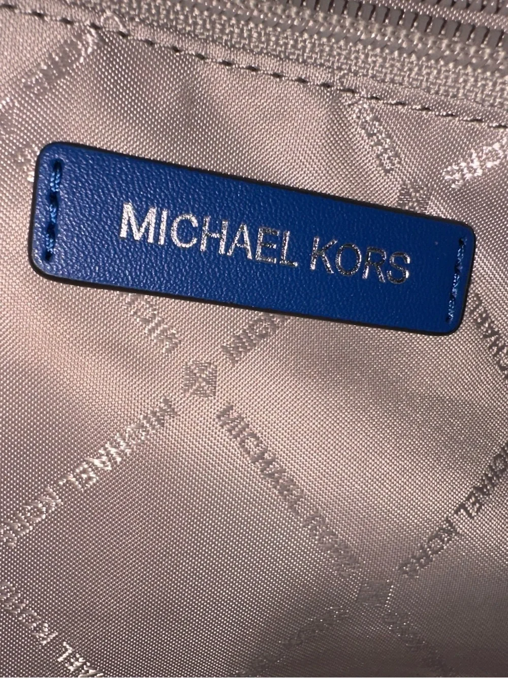 Michael Kors Royal Blue Leather Satchel
